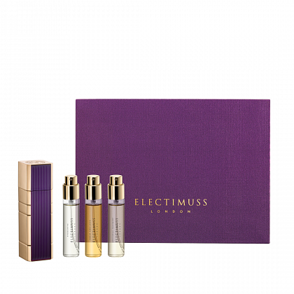 Electimuss Mixed Travel Set "Oud Addict" (Amber Aquilaria, Mercurial, Rhodanthe) 3x10ml + кофр 