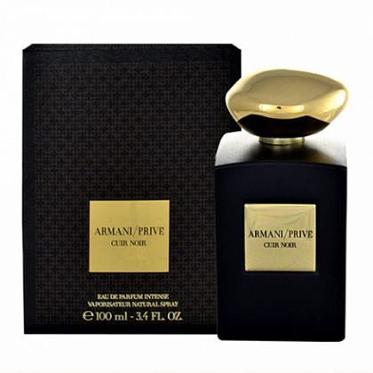 Armani Prive Cuir Noir 